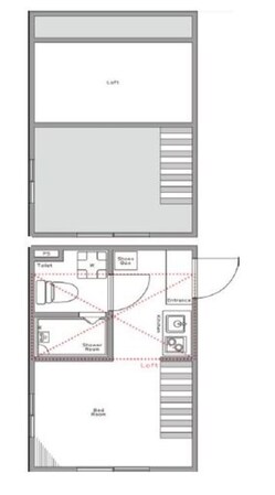 ハーモニーテラス塚越の物件間取画像